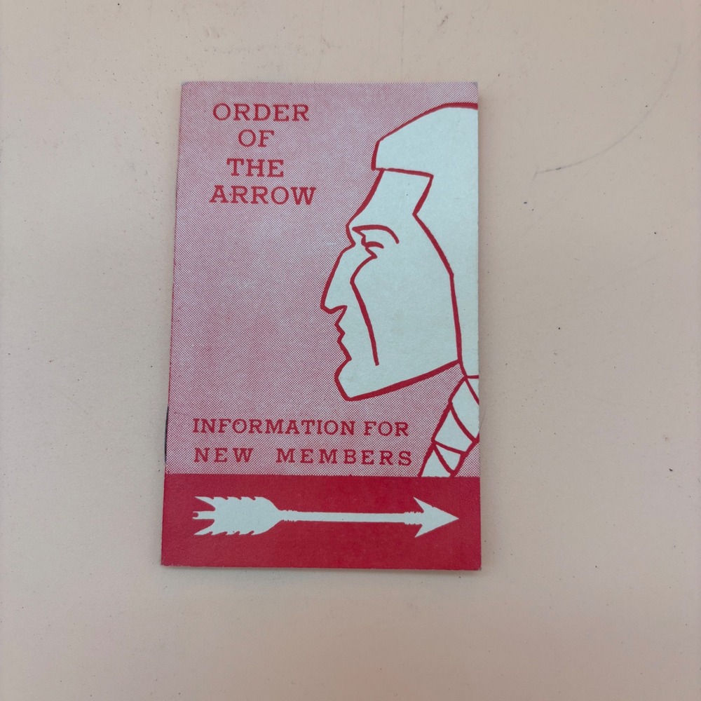 Vintage Boy Scouts Order of the Arrow Information for New Members Booklet 5004